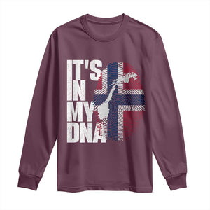It's in My DNA Long Sleeve Shirt Norwegian Norway Map Flag Pride