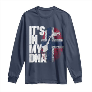 It's in My DNA Long Sleeve Shirt Norwegian Norway Map Flag Pride
