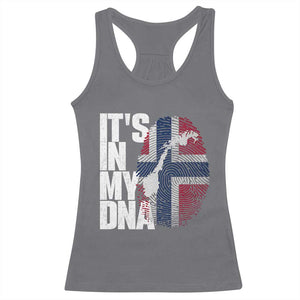 It's in My DNA Racerback Tank Top Norwegian Norway Map Flag Pride