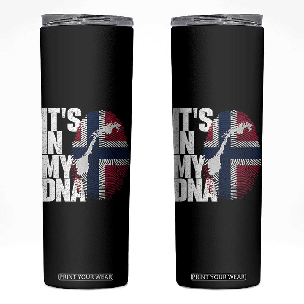 It's in My DNA Skinny Tumbler Norwegian Norway Map Flag Pride
