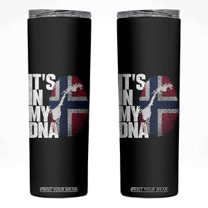 It's in My DNA Skinny Tumbler Norwegian Norway Map Flag Pride