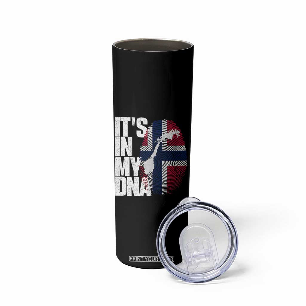 It's in My DNA Skinny Tumbler Norwegian Norway Map Flag Pride