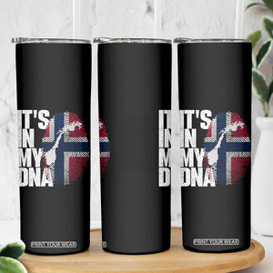 It's in My DNA Skinny Tumbler Norwegian Norway Map Flag Pride