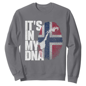It's in My DNA Sweatshirt Norwegian Norway Map Flag Pride