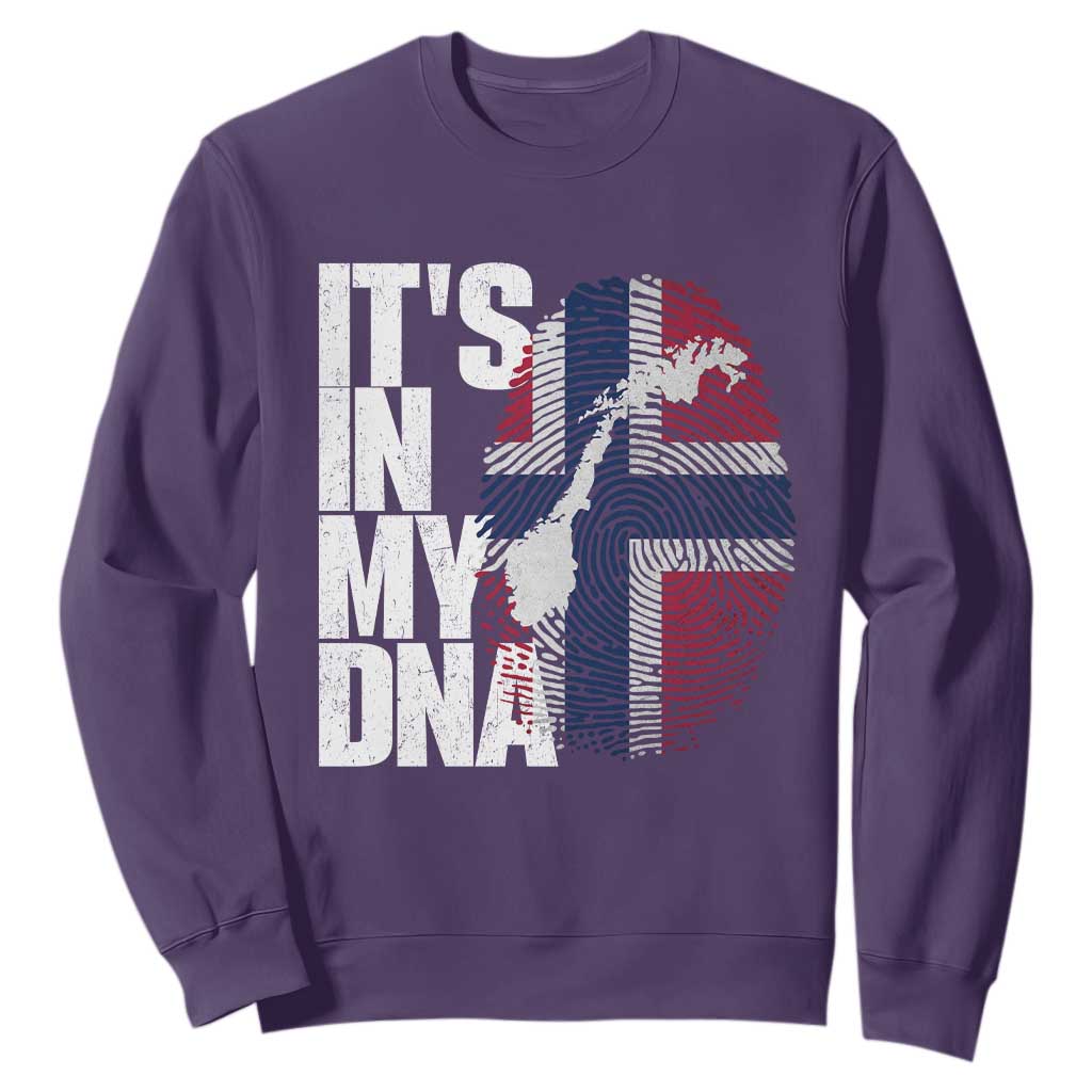 It's in My DNA Sweatshirt Norwegian Norway Map Flag Pride