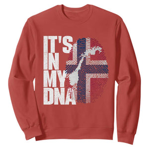 It's in My DNA Sweatshirt Norwegian Norway Map Flag Pride