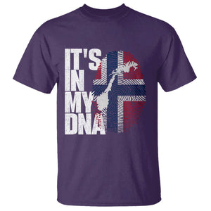 It's in My DNA T Shirt Norwegian Norway Map Flag Pride