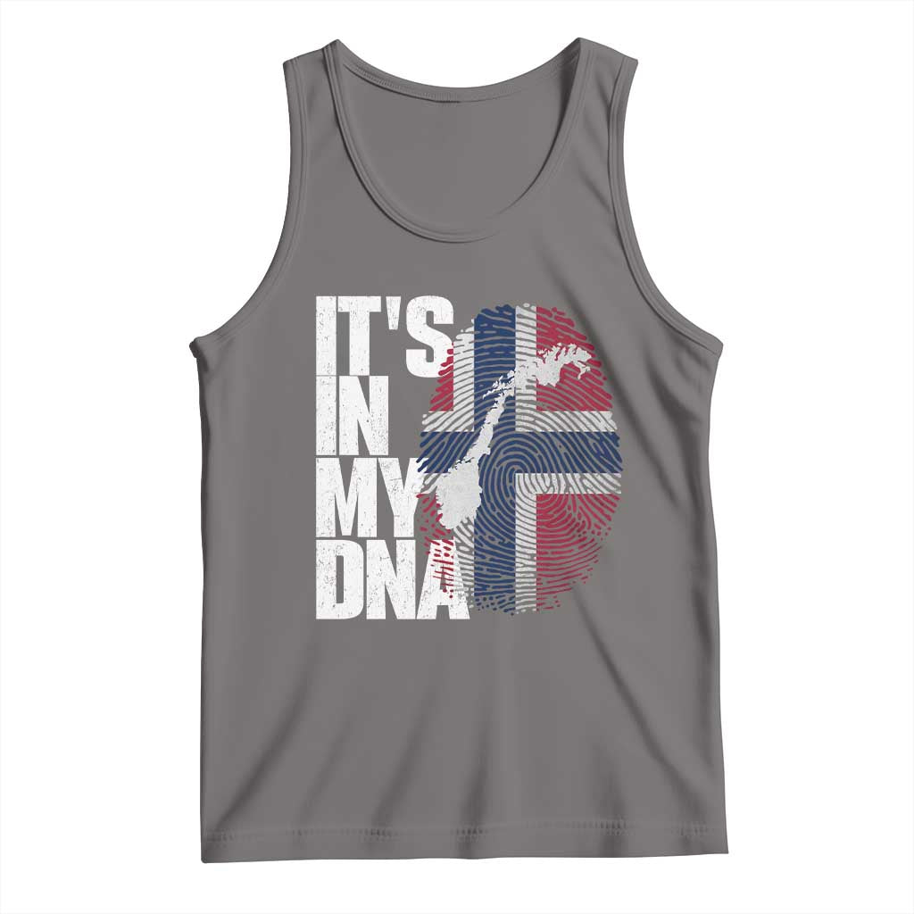 It's in My DNA Tank Top Norwegian Norway Map Flag Pride