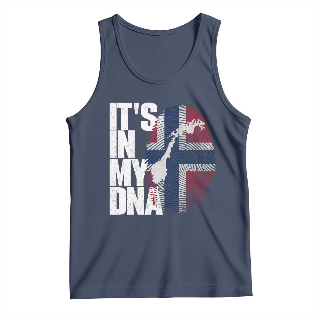 It's in My DNA Tank Top Norwegian Norway Map Flag Pride