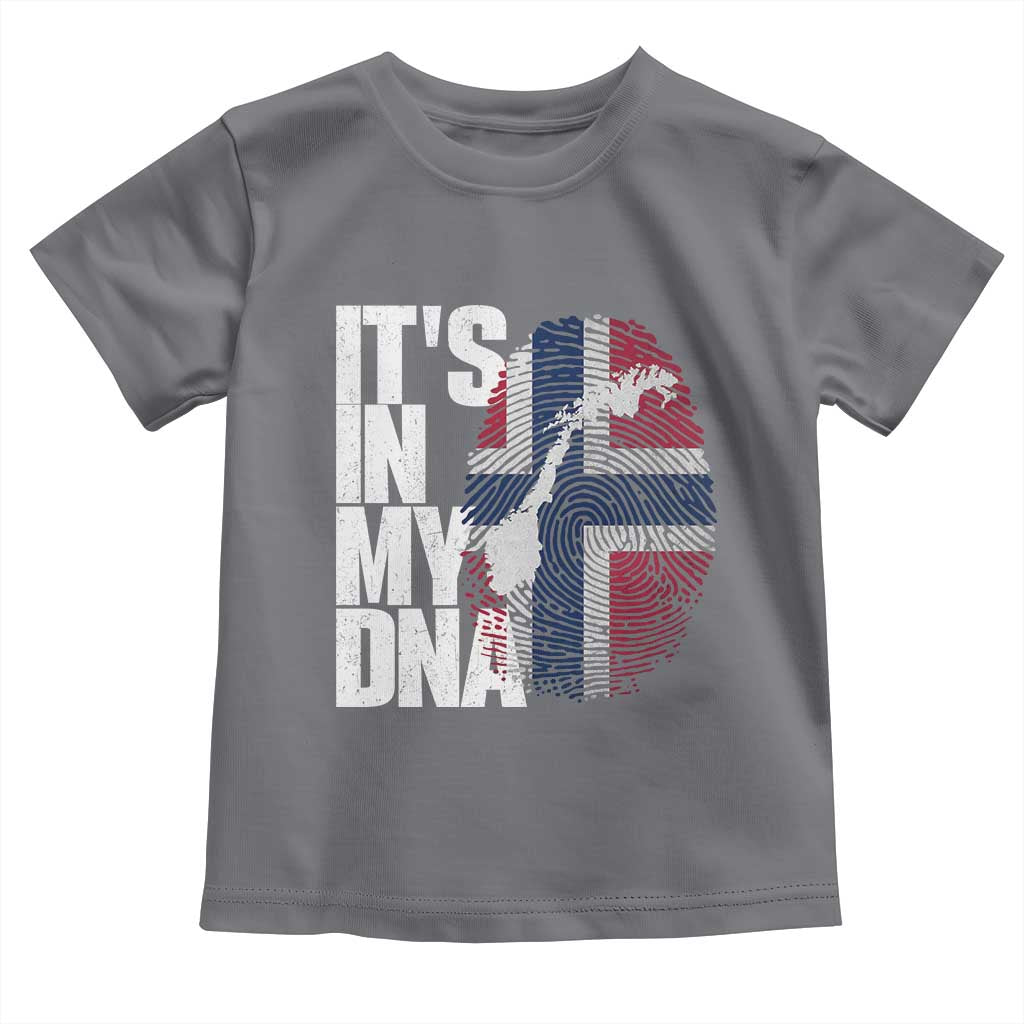 It's in My DNA Toddler T Shirt Norwegian Norway Map Flag Pride