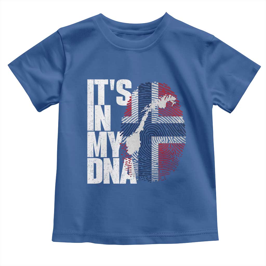It's in My DNA Toddler T Shirt Norwegian Norway Map Flag Pride