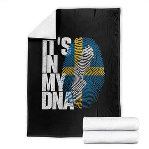 It's in My DNA Throw Blanket Sweden Sverige Swedish Map Flag