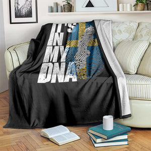 It's in My DNA Throw Blanket Sweden Sverige Swedish Map Flag