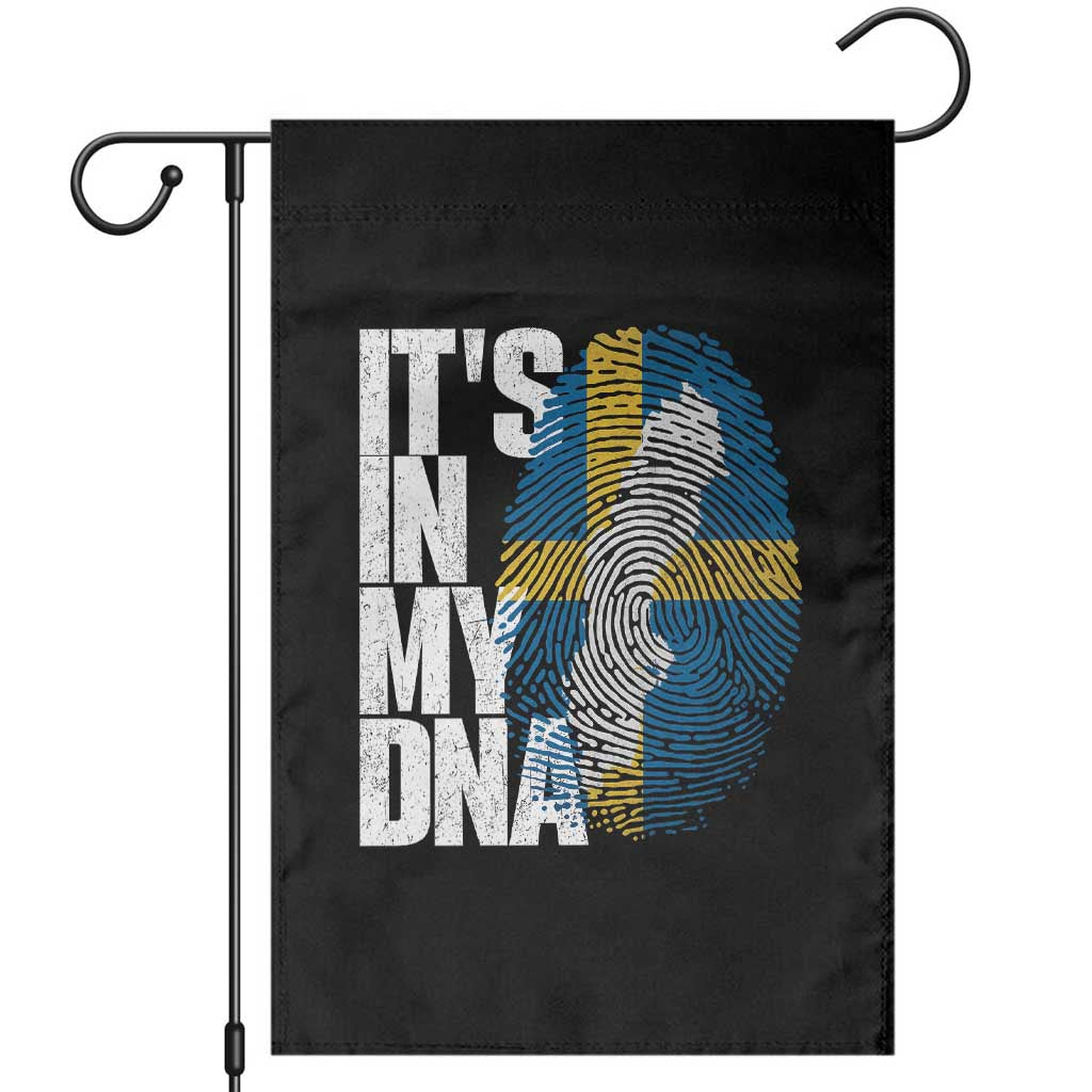 It's in My DNA Garden Flag Sweden Sverige Swedish Map Flag