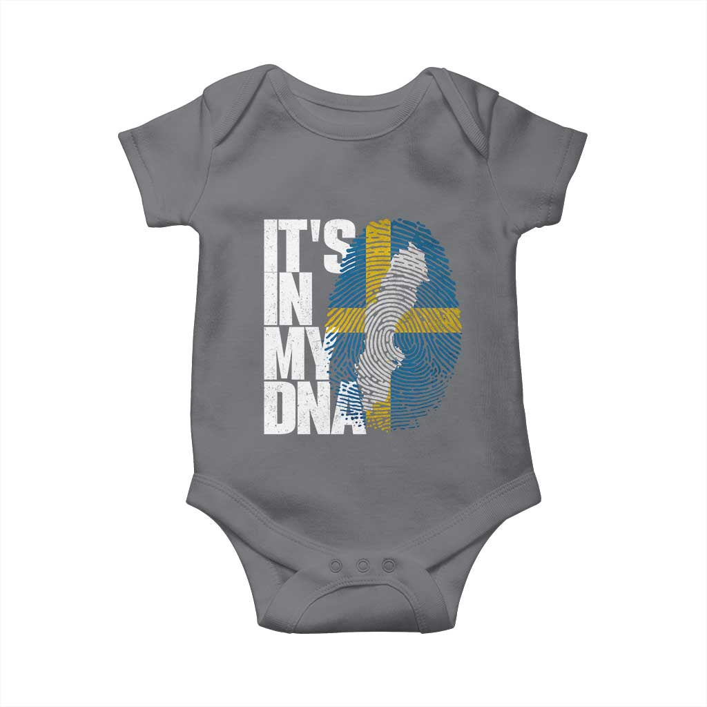 It's in My DNA Baby Onesie Sweden Sverige Swedish Map Flag