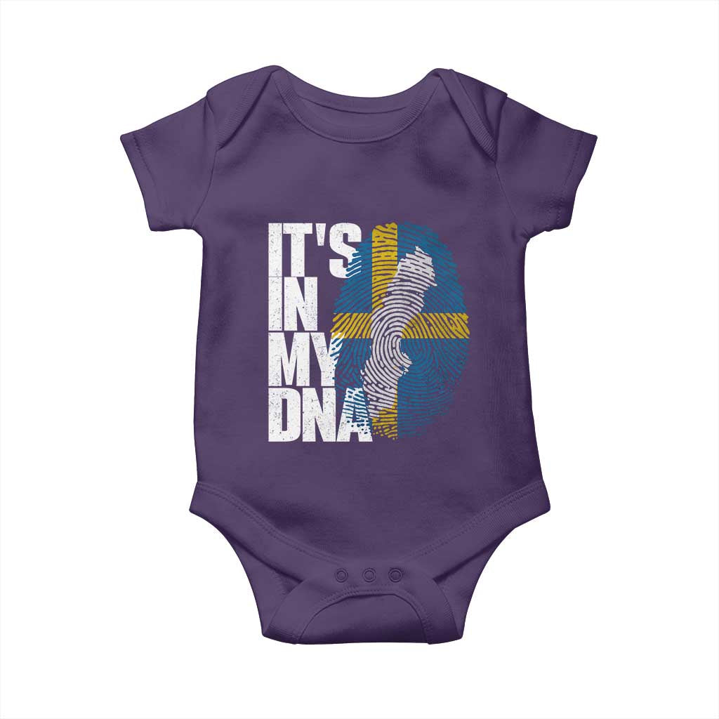 It's in My DNA Baby Onesie Sweden Sverige Swedish Map Flag