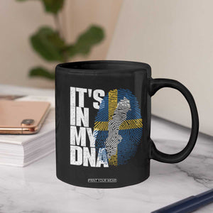 It's in My DNA Coffee Mug Sweden Sverige Swedish Map Flag