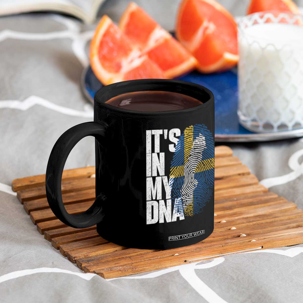 It's in My DNA Coffee Mug Sweden Sverige Swedish Map Flag