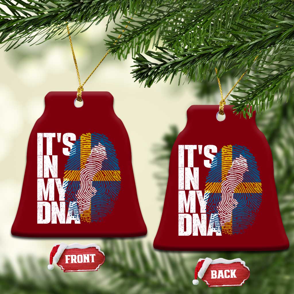 It's in My DNA Ceramic Ornament Sweden Sverige Swedish Map Flag