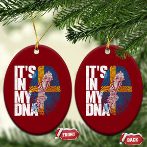 It's in My DNA Ceramic Ornament Sweden Sverige Swedish Map Flag