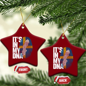 It's in My DNA Ceramic Ornament Sweden Sverige Swedish Map Flag