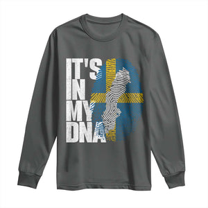 It's in My DNA Long Sleeve Shirt Sweden Sverige Swedish Map Flag