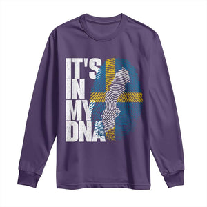 It's in My DNA Long Sleeve Shirt Sweden Sverige Swedish Map Flag