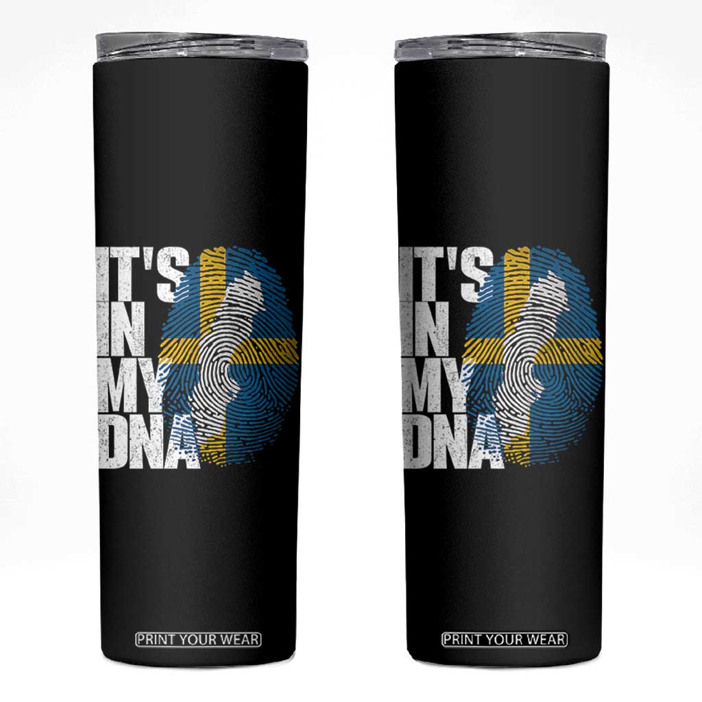It's in My DNA Skinny Tumbler Sweden Sverige Swedish Map Flag