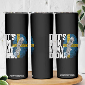 It's in My DNA Skinny Tumbler Sweden Sverige Swedish Map Flag