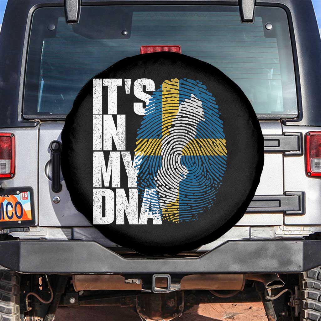 It's in My DNA Spare Tire Cover Sweden Sverige Swedish Map Flag