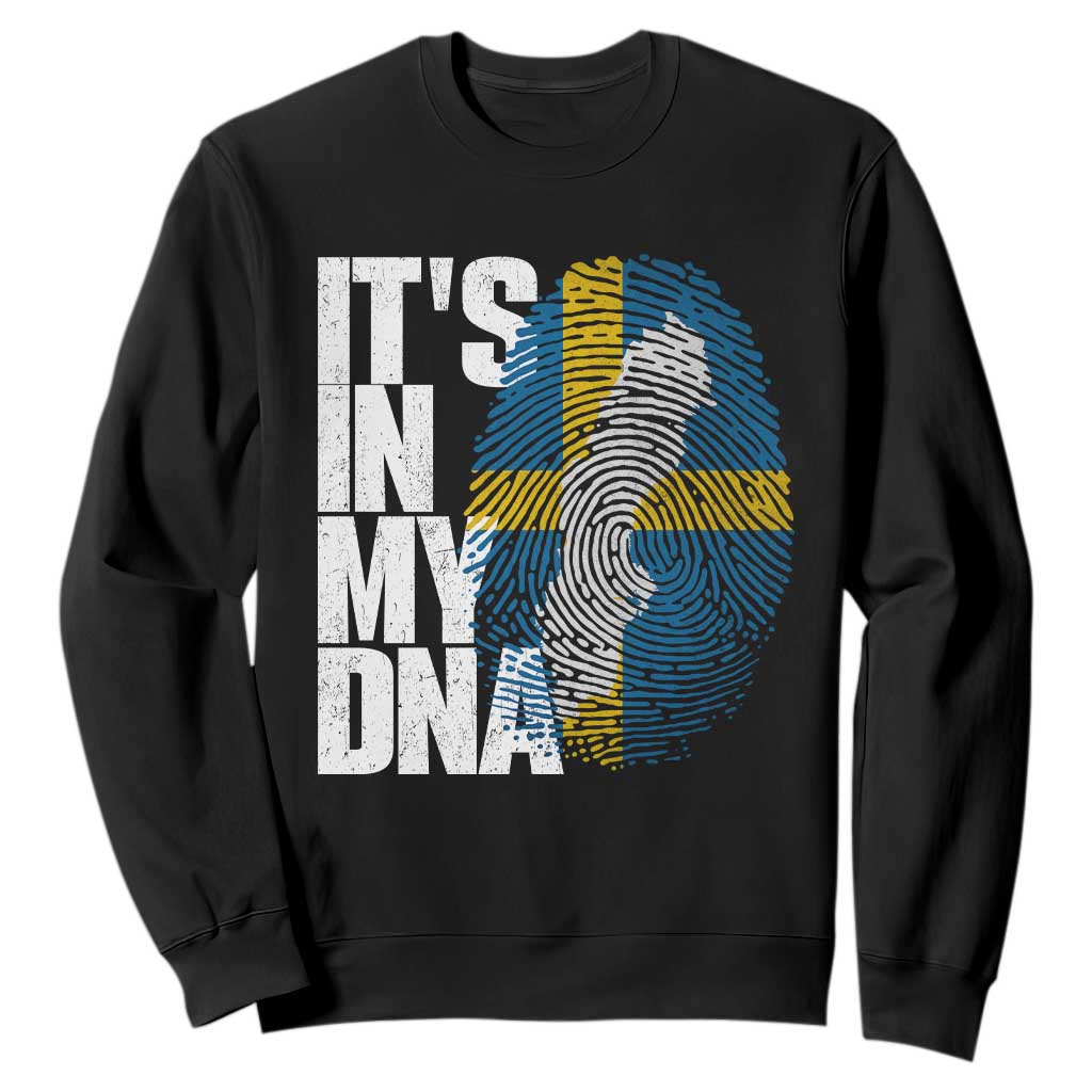It's in My DNA Sweatshirt Sweden Sverige Swedish Map Flag
