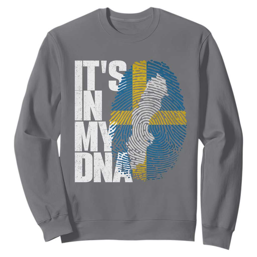 It's in My DNA Sweatshirt Sweden Sverige Swedish Map Flag