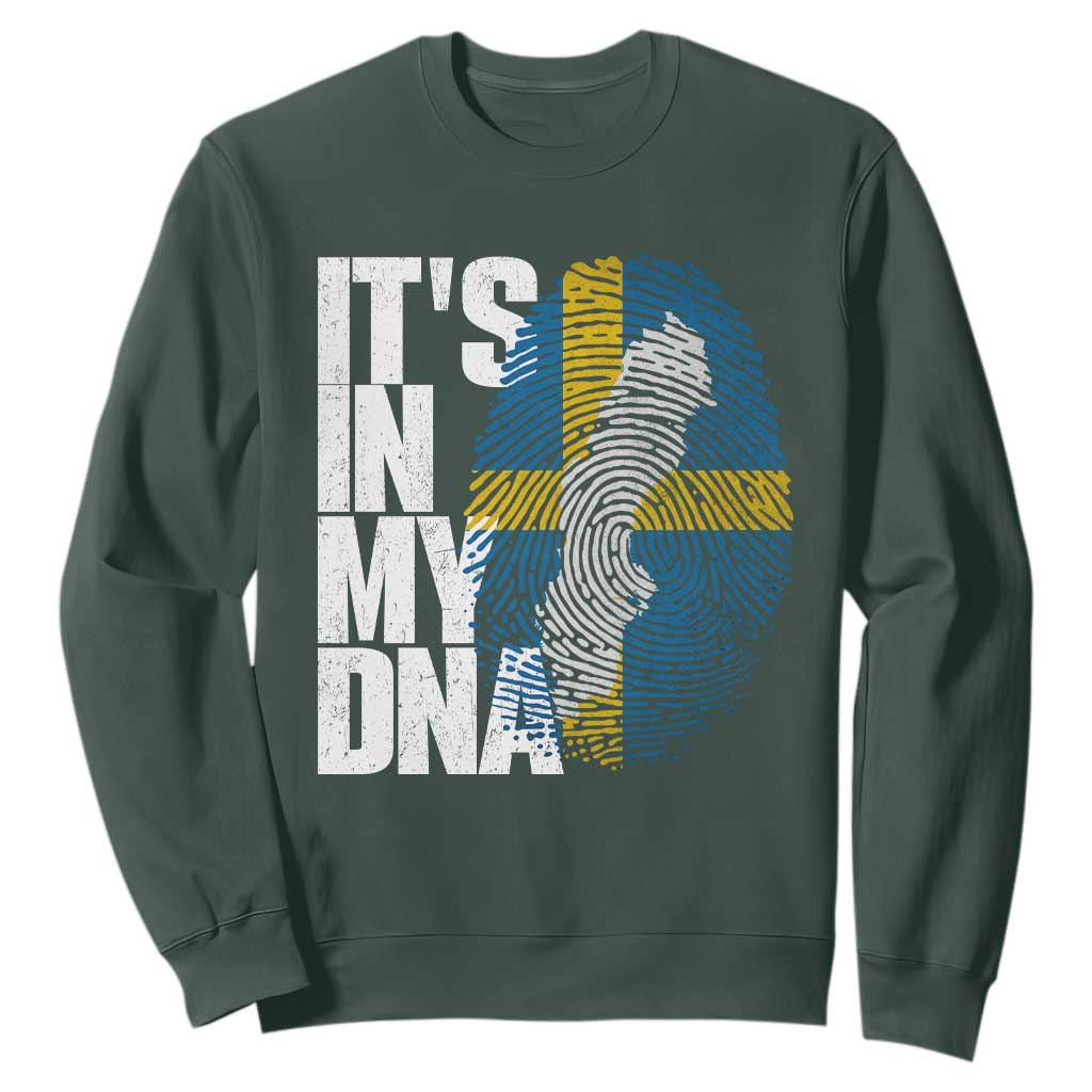 It's in My DNA Sweatshirt Sweden Sverige Swedish Map Flag