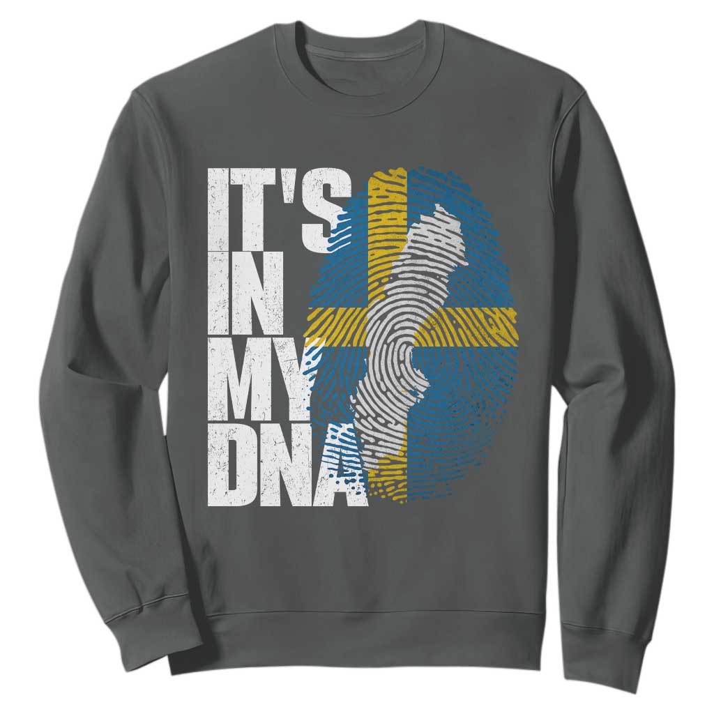 It's in My DNA Sweatshirt Sweden Sverige Swedish Map Flag
