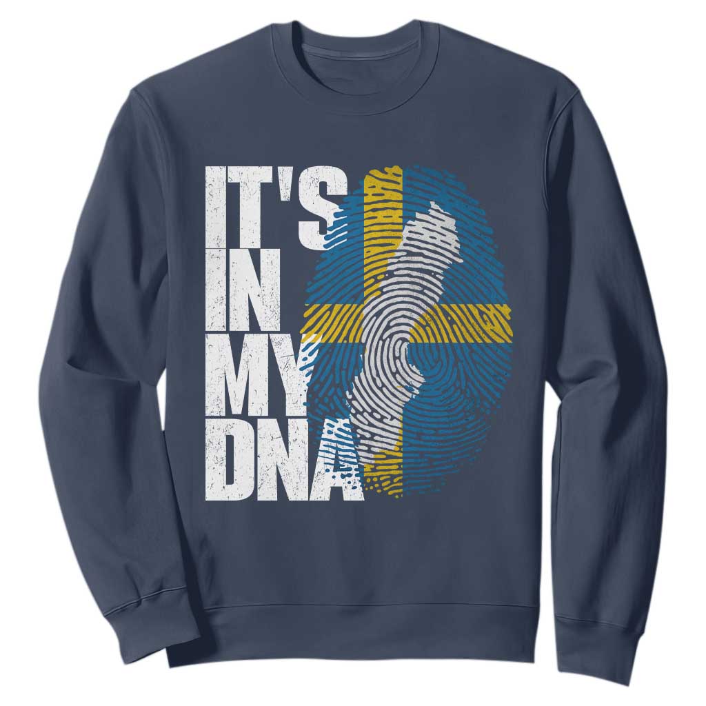 It's in My DNA Sweatshirt Sweden Sverige Swedish Map Flag