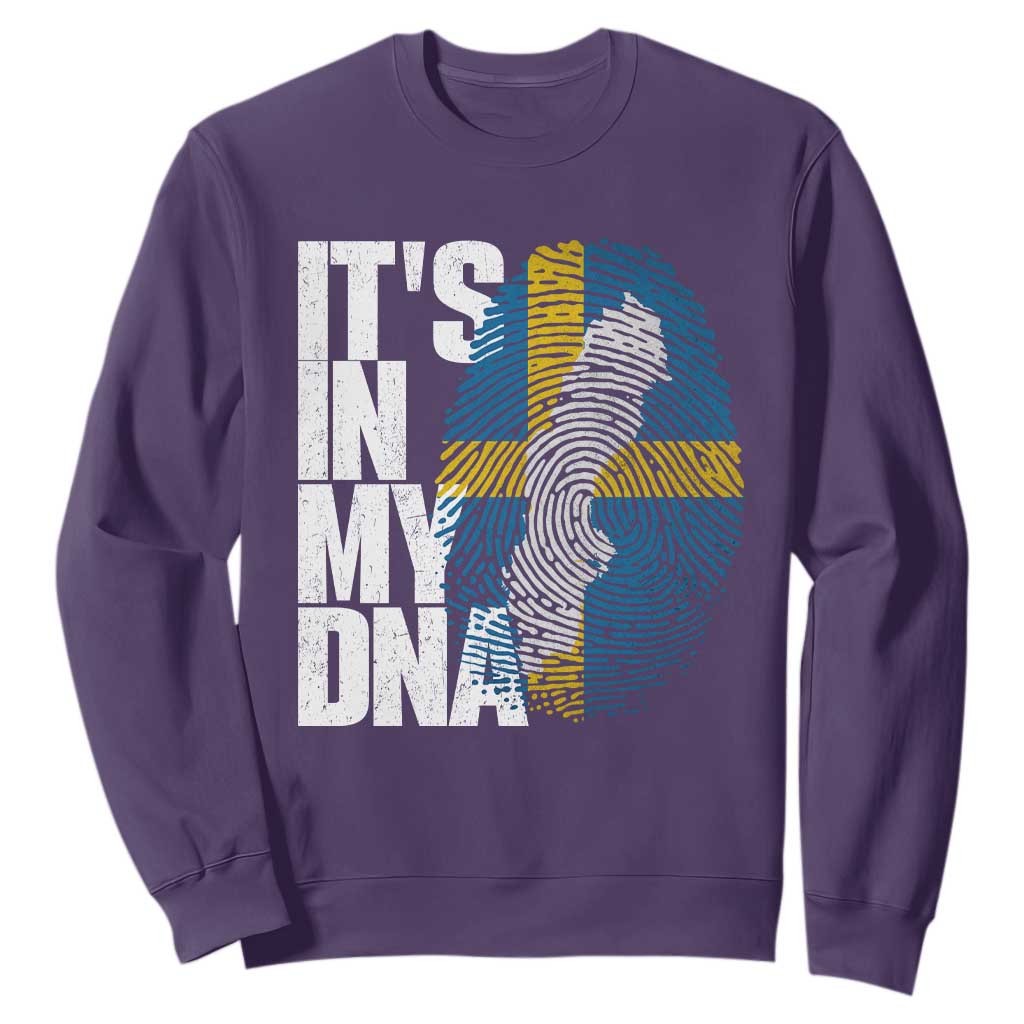 It's in My DNA Sweatshirt Sweden Sverige Swedish Map Flag