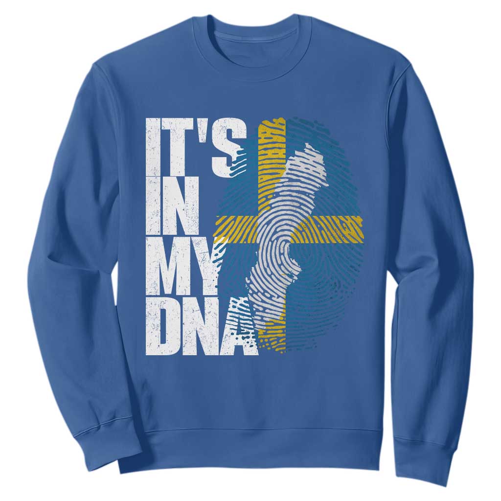 It's in My DNA Sweatshirt Sweden Sverige Swedish Map Flag