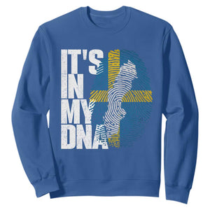 It's in My DNA Sweatshirt Sweden Sverige Swedish Map Flag