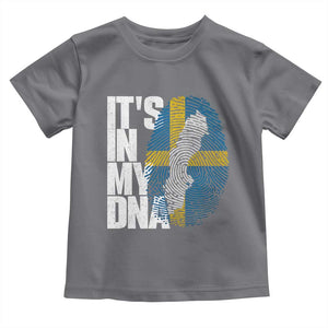 It's in My DNA Toddler T Shirt Sweden Sverige Swedish Map Flag