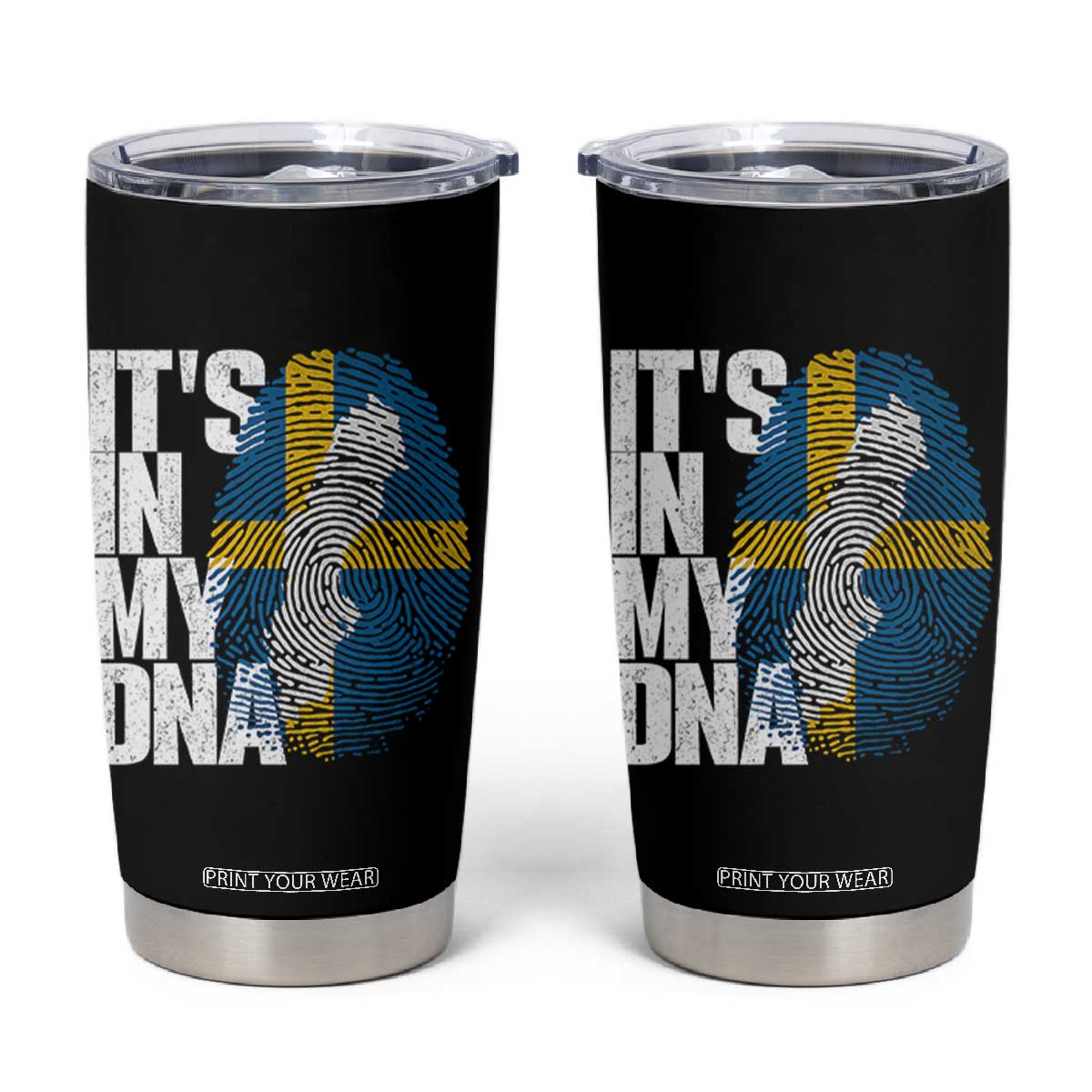 It's in My DNA Tumbler Cup Sweden Sverige Swedish Map Flag