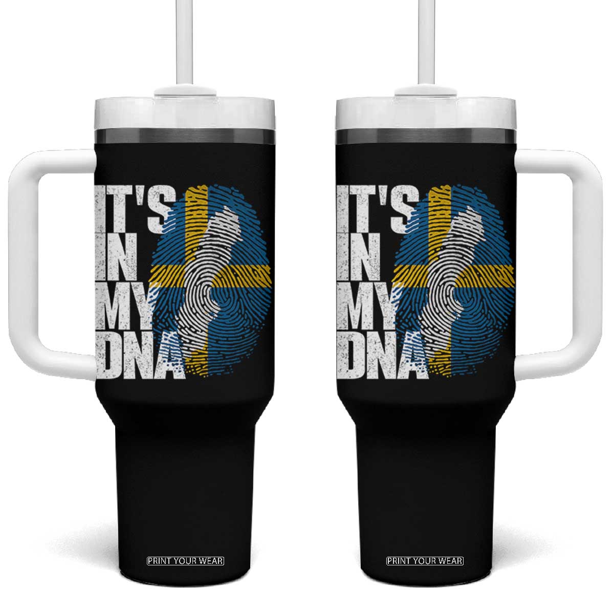 It's in My DNA Tumbler With Handle Sweden Sverige Swedish Map Flag