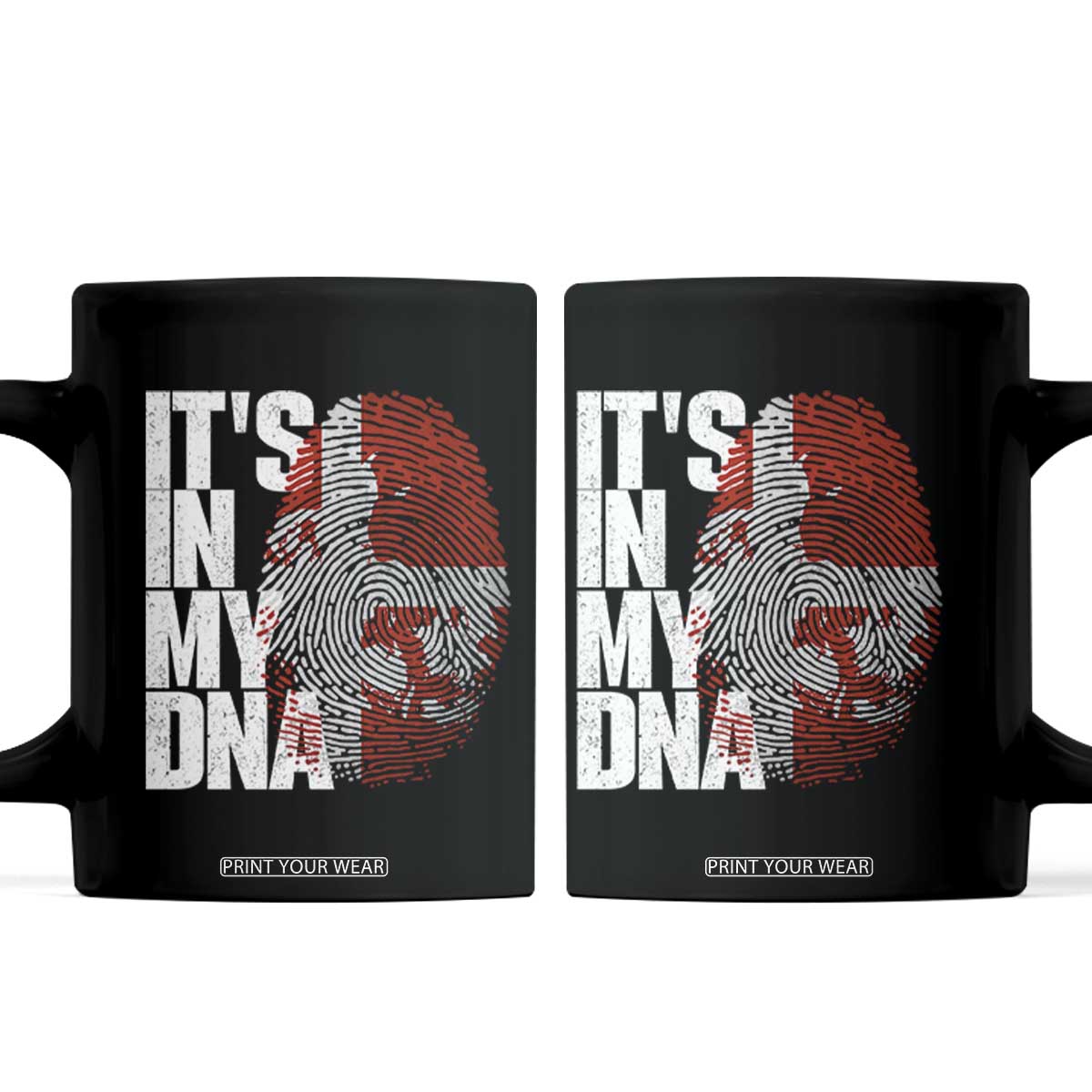 It's in My DNA Coffee Mug Denmark Map Flag Danish Gift