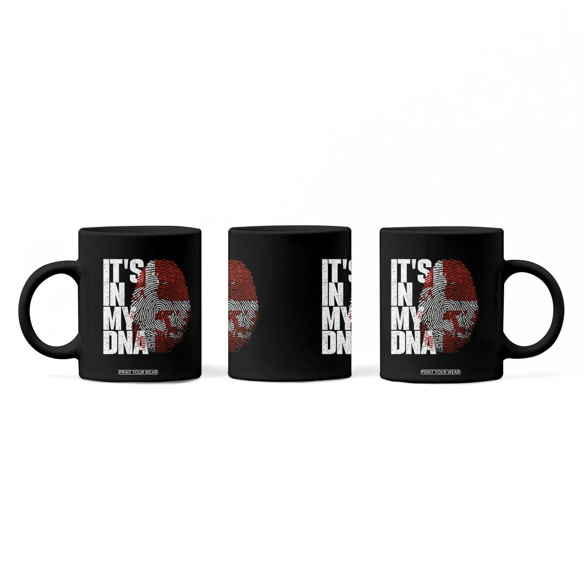 It's in My DNA Coffee Mug Denmark Map Flag Danish Gift