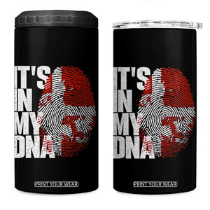 It's in My DNA 4 in 1 Can Cooler Tumbler Denmark Map Flag Danish Gift