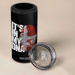It's in My DNA 4 in 1 Can Cooler Tumbler Denmark Map Flag Danish Gift