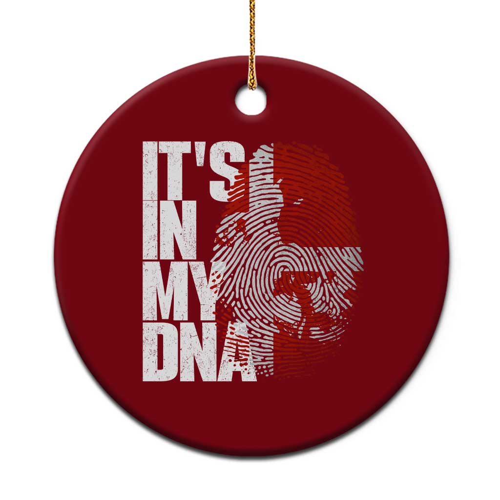 It's in My DNA Ceramic Ornament Denmark Map Flag Danish Gift