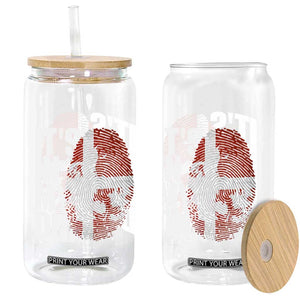It's in My DNA Glass Can Denmark Map Flag Danish Gift