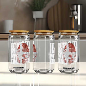 It's in My DNA Glass Can Denmark Map Flag Danish Gift