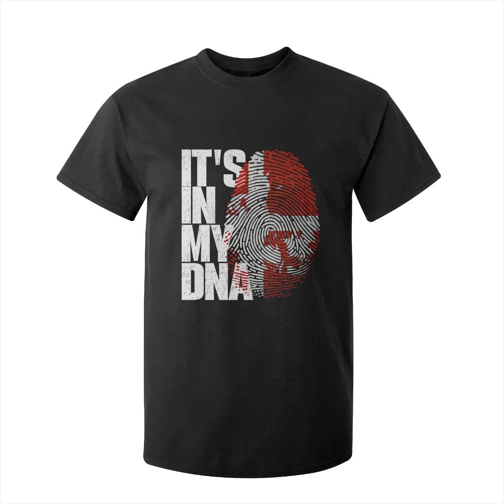 It's in My DNA T Shirt For Kid Denmark Map Flag Danish Gift