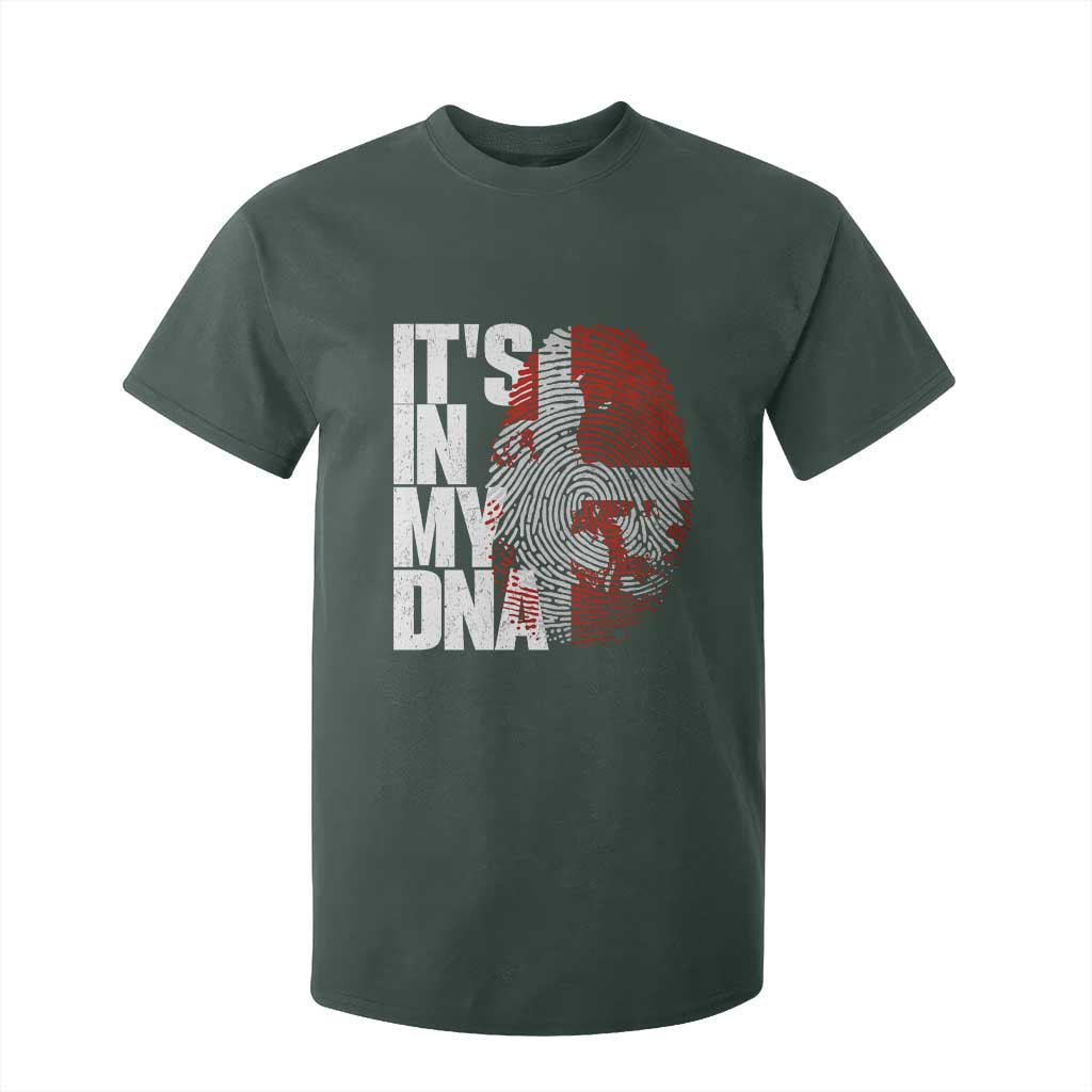 It's in My DNA T Shirt For Kid Denmark Map Flag Danish Gift